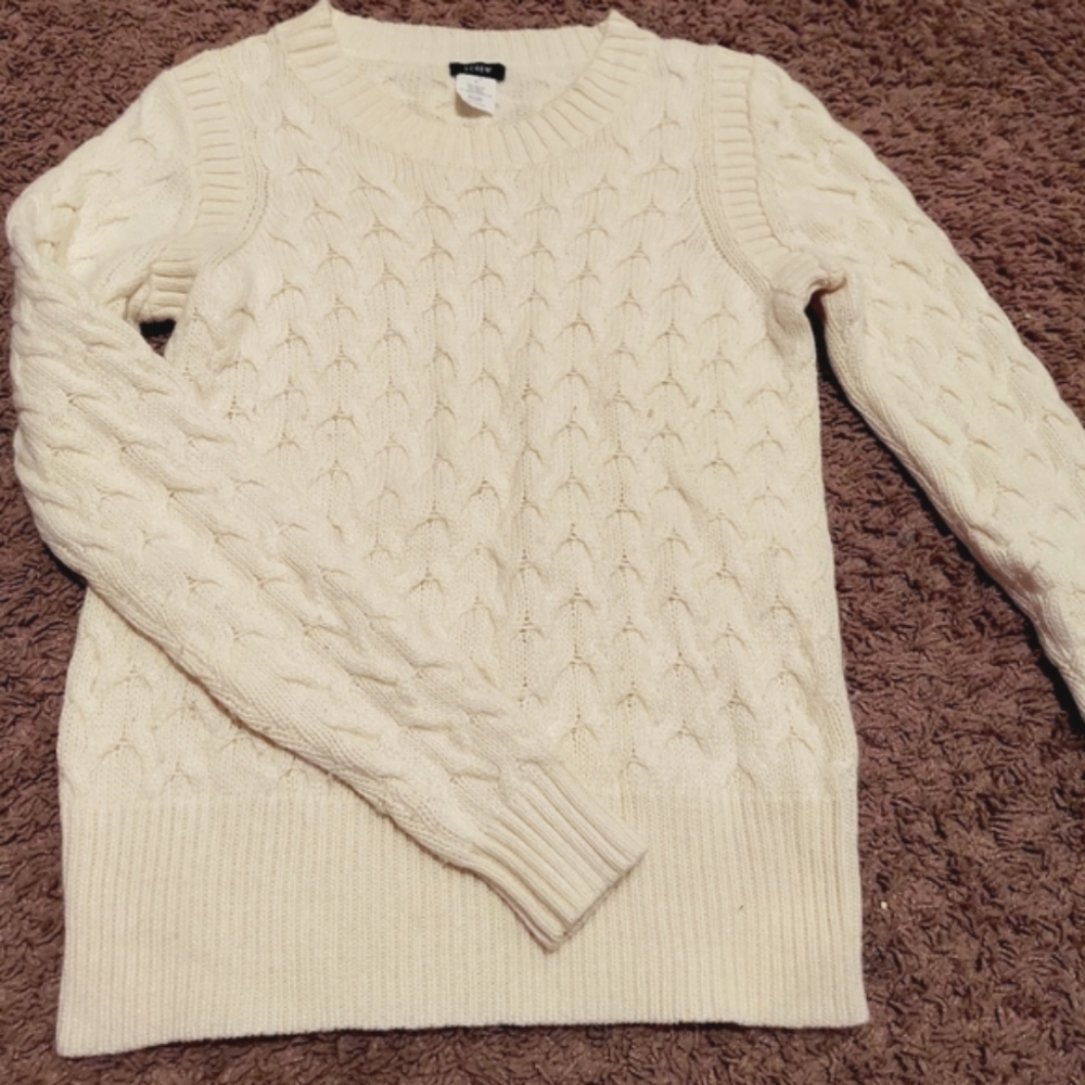 J. Crew cable knit sweater